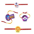 Printed Acrylic Rakhi Set of 4 for Brother | Raksha Bandhan