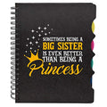 TheYayaCafe Birthday Gift for Sister Printed Wirebound Notebook A5 Size 8.5x6 Inches 300 Ruled 70 GSM Pages, Rakhi Bhai Dooj Anniversary Gift for Big Sister from Brother and Sister