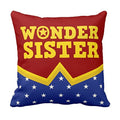 TheYayaCafe Sister Printed Cushion Cover Wonder Sister 16x16 Inches (40x40 cm), Sis, Behan from Brother and Kids