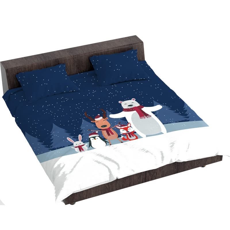 cute bears christmas bedsheet