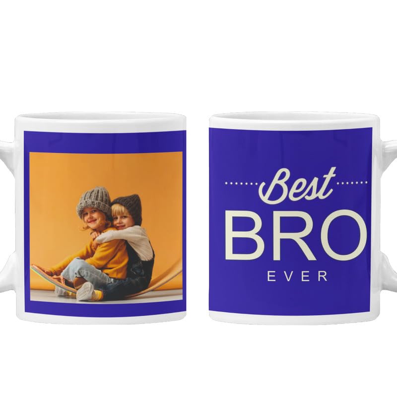 TheyaYaYaCafe Rakhi Gifts Best Bro Ever Personalized Coffee Mug 330 ml for Brother