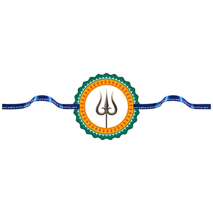 TheYayaCafe Raksha Bandhan Rakhi for Brother Shiva Trisul Printed Cute Bracelet Multicolor, Rakhi Gifts for Bhai, Bhaia, Brother from Sister for Rakhi, Raksha Bandhan, Bhai Dooj, Sibling Day