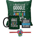 Rakhi Gift Combo for Brother - Mug, Coaster, Cushion Cover Set of 4