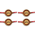 Mere Bhau Engraved Rakhi Combo - Pack of 4 for Brothers