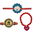 Brother Bhabhi & Cute Baby Family Rakhi Combo Pack of 3