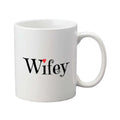 Coffee Mug Wifey for Wife with Coaster Valentine Gift Set