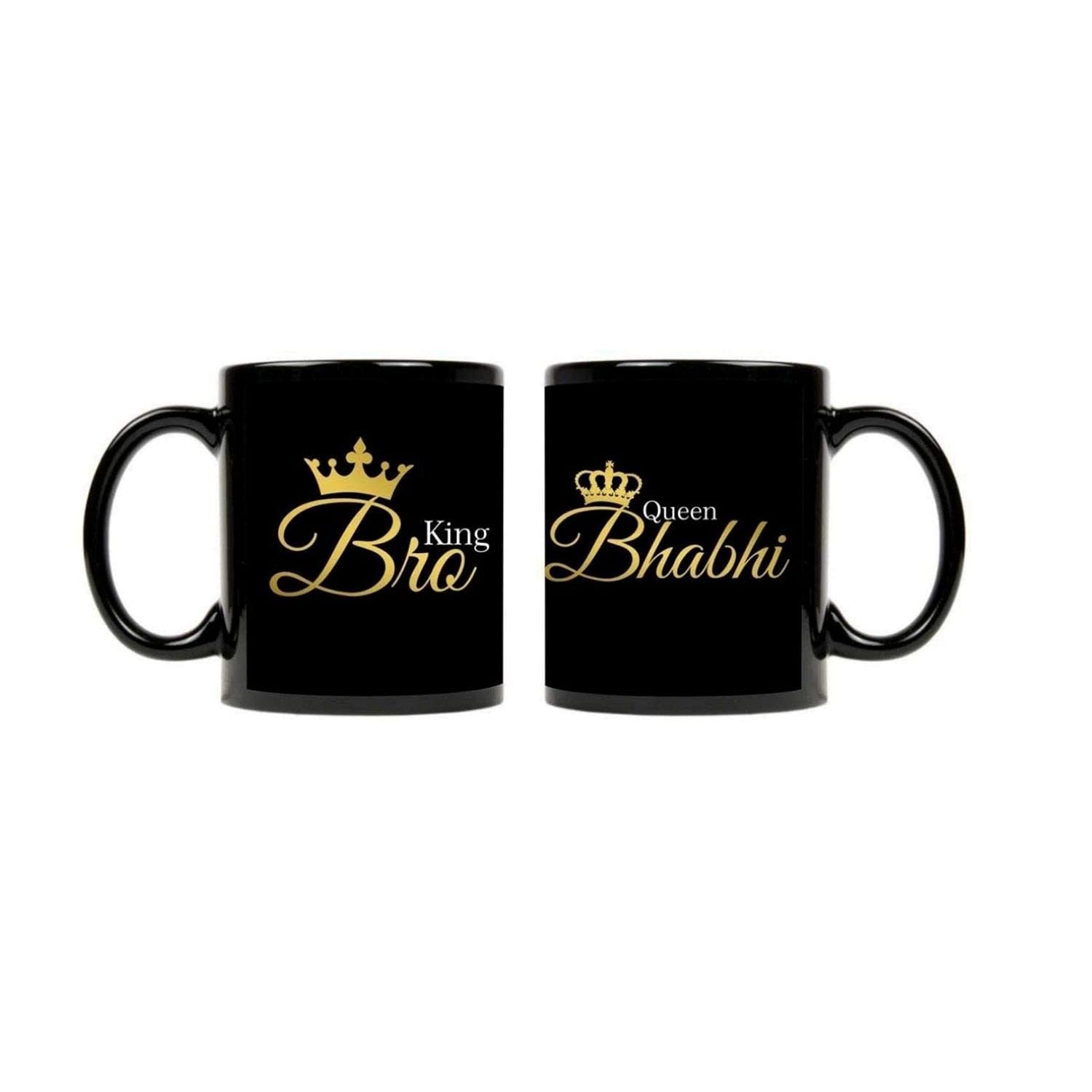 King Bro Queen Bhabhi Coffee Mugs