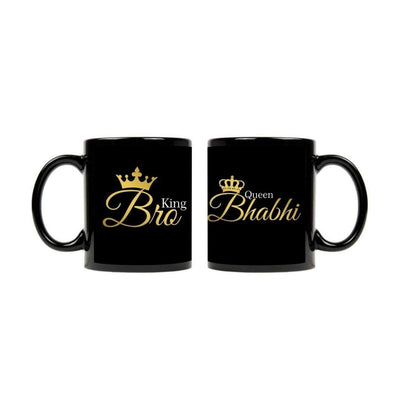 King Bro Queen Bhabhi Coffee Mugs