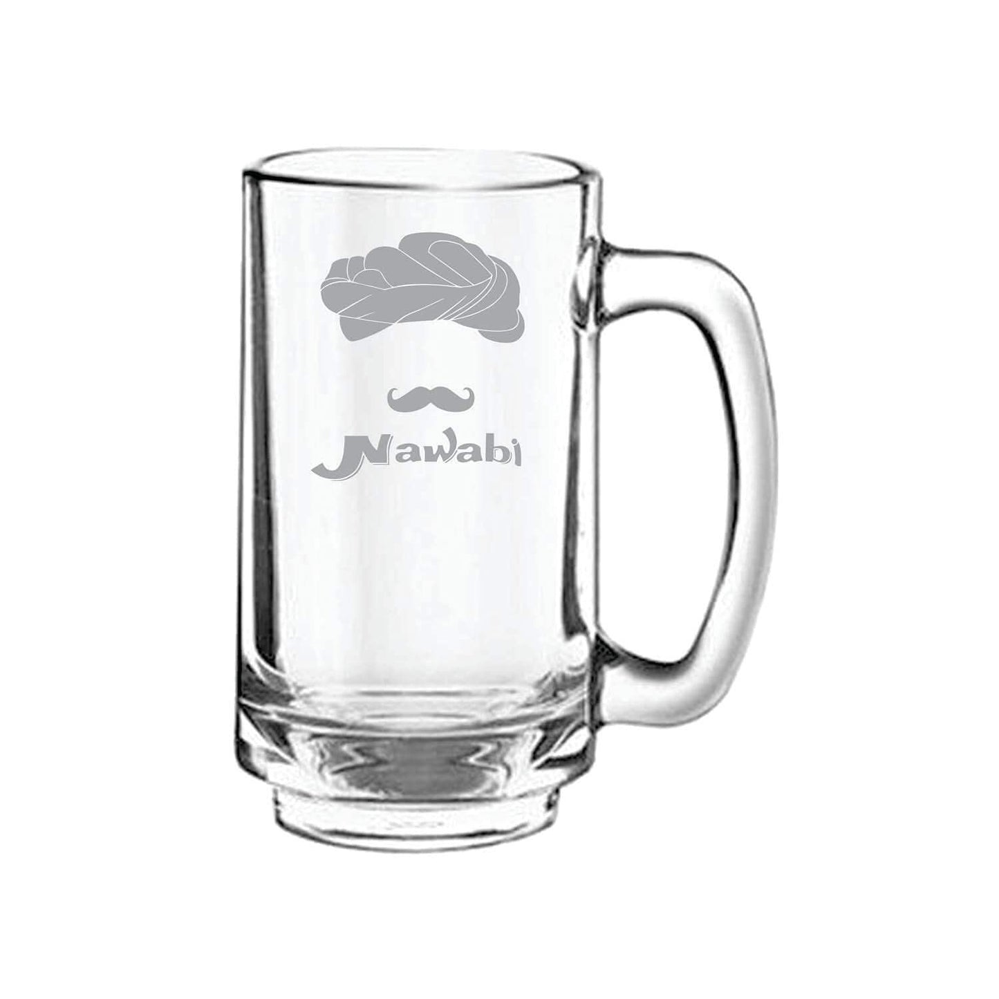 Nawaabi Hindi Engraved Beer Mug