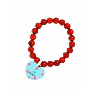 Bhaiya Bhabhi Rakhi Combo Set of 2, Printed & Beads Bracelet