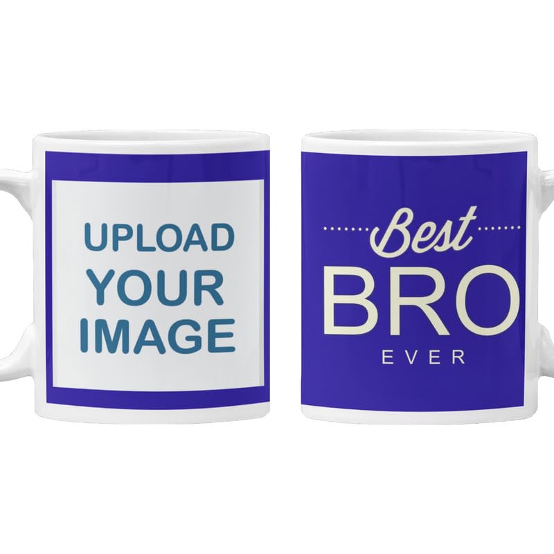 TheyaYaYaCafe Rakhi Gifts Best Bro Ever Personalized Coffee Mug 330 ml for Brother