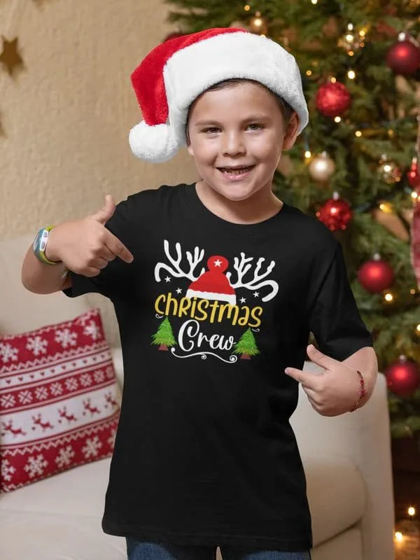 Christmas crew kids t-shirt