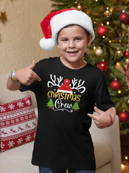 Christmas crew kids t-shirt