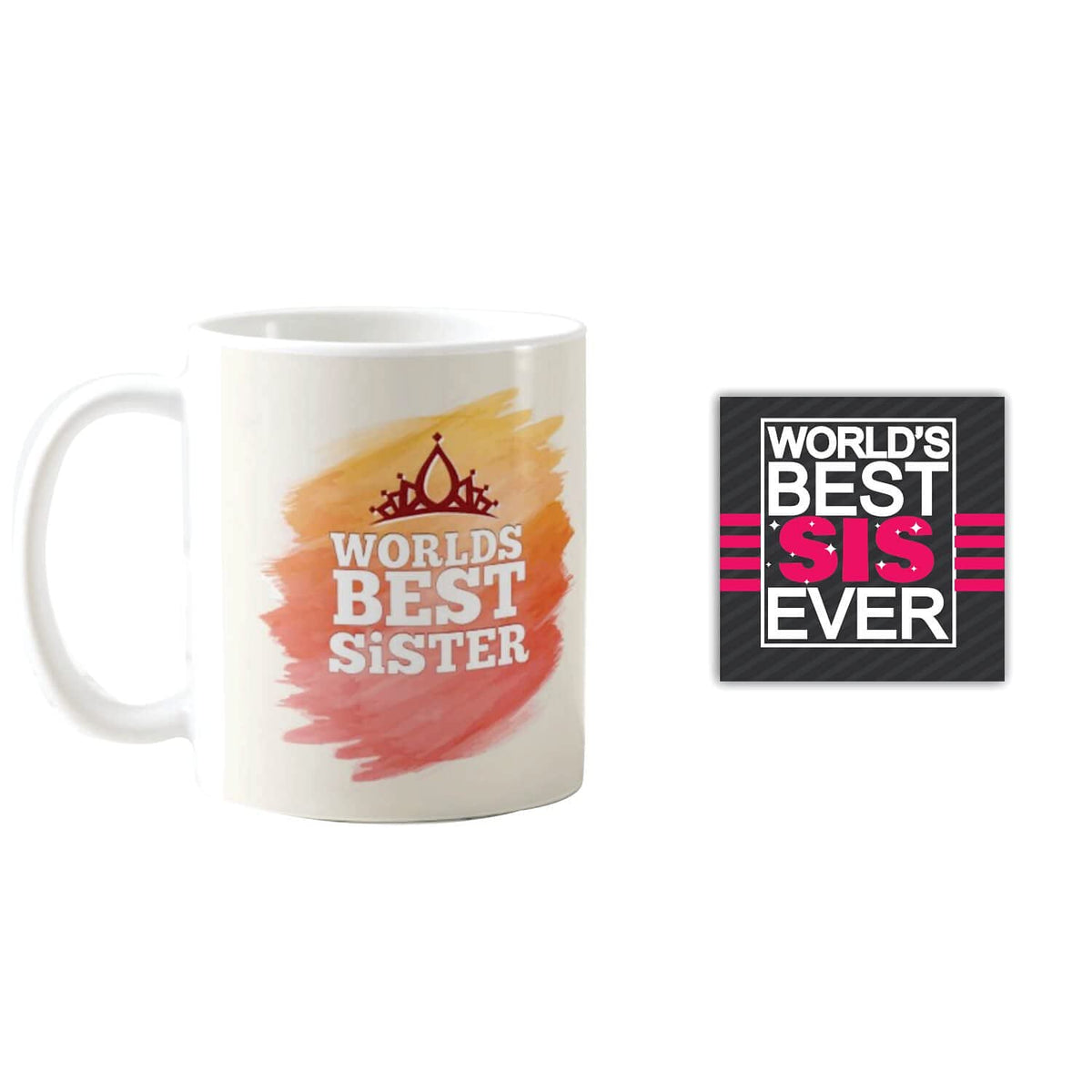 World's Best Sis Coffee Mug - Personalised Sister Gift