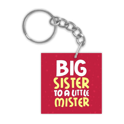 Big Sister to a Little Mister Keyring - Kids Keychain Gift