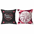 Personalised Couple Cushion Covers - You're My Type & The Reason, Set of 2