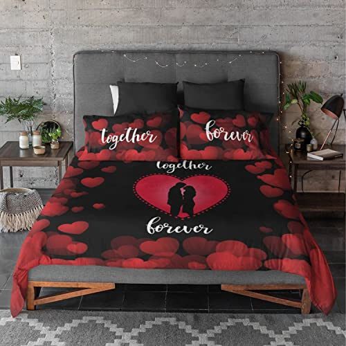 together forever bedsheet couple