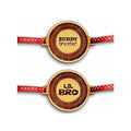 Buddy Brother & Lil Bro Engraved Rakhi, Set of 2