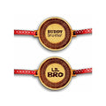 Buddy Brother & Lil Bro Engraved Rakhi Combo Set of 2