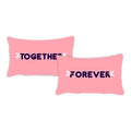 His & Her Side Love Couple Double Bedsheet with 2 Pillow Covers