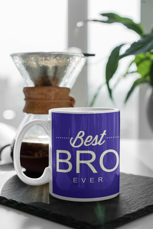 TheyaYaYaCafe Rakhi Gifts Best Bro Ever Personalized Coffee Mug 330 ml for Brother