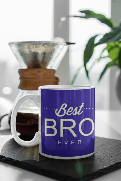 TheyaYaYaCafe Rakhi Gifts Best Bro Ever Personalized Coffee Mug 330 ml for Brother