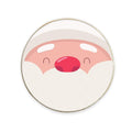 Santa Claus Face Fridge Magnet - Round Christmas Gift