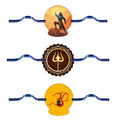 Religious Rakhi Set of 3 - Traditional Rakhi Pack for Brother