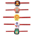 Printed Acrylic Rakhi Set of 5 for Brothers | Special Rakhi Set