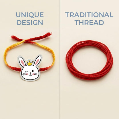 TheYaYaCafe Rakhi for Brother Combo Set of 2 Printed Cute Little Bro Cat Rakhi, Raksha Bandhan Gift for Bhai, Bhaiya from Sister, Kids and Adults, 1.5 Inch Acrylic Dial