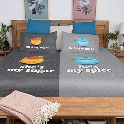 sugar spice couple bedsheet