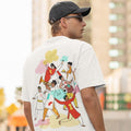 Holi Drop Shoulder T-Shirt, Personalised Happy Holi Print