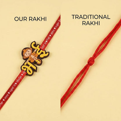 Monkey Bhai Kids Rakhi for Little Brothers