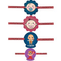 Quote Printed Rakhi Set of 4 for Brother & Sister - Raksha Bandhan