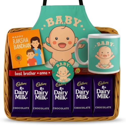 TheYaYaCafe Baby Bro Printed Rakhi for Kids Cute Raksha Bandhan Rakhi for Little Brother