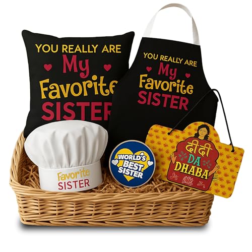 Favourite Sister Gift Set of 4 - Mug, Cushion, Mousepad & Coaster