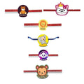 Printed Acrylic Rakhi Set of 6 - Designer Rakhis for Brother