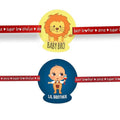 Printed Acrylic Rakhi Set of 2 for Brother, Quote Design