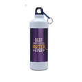 Personalised Sipper Water Bottle for Sister - Best Crazy Little Sis
