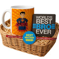 TheYayaCafe Rakhi Gift for Brother Super Bro Combo Set of 3 (Ceramic Mug, Coaster & Rakhi), Brother, Bhai Dooj, Birthday