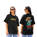 Oversized Drop Shoulder Printed T-Shirt for Women