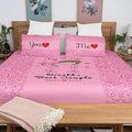 Couple Bedsheet U and Me Together Forever with Pillow Covers