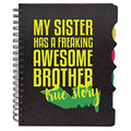 TheYayaCafe Birthday Gifts for Sister, Wirebound Notebook A5 Size, 300 Ruled Pages Printed My Sister Has, Rakhi and Bhai Dooj Gift for Sister from Brother