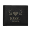 Gabru Brother Personalised Engraved Leather Wallet