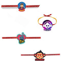 Acrylic Rakhi Set of 4 for Brother | Quote Print Rakhabandhan