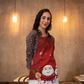 Christmas Apron - Santa & Friends Printed Kitchen Apron