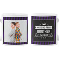 TheYaYaCafe Personalized Ceramic Coffee Mug Have No Fear Brother is Here 11oz (330ml), Raksha Bandhan Birthday Rakhi Gift for Brother Bhai from Sister, Printed Design