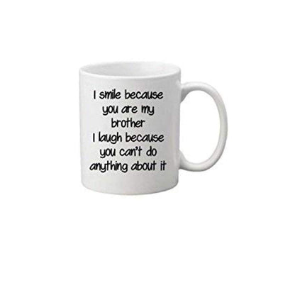 TheYayaCafe Ceramic Coffee Mug Set of 4 with Acrylic Coasters, 330ml (11oz), Rakhi Anniversary Gift for Brother and Bhabhi, Bhaiya Bhabhi Couple Mugs
