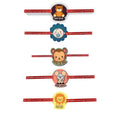 Acrylic Rakhi Set of 5 with Quotes for Brother - Raksha Bandhan