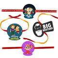 Printed Acrylic Rakhi Set of 4 for Siblings - Raksha Bandhan